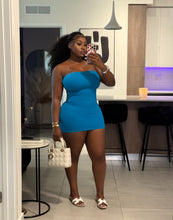 Load image into Gallery viewer, HOURGLASS DRESS - TURQUOISE
