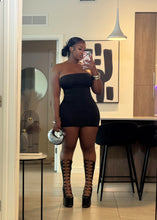 Load image into Gallery viewer, HOURGLASS DRESS - BLACK
