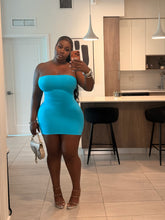 Load image into Gallery viewer, HOURGLASS DRESS - SKY BLUE
